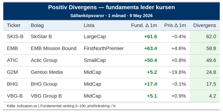 SkiStar B förbättrar fundamenta men kursen står still