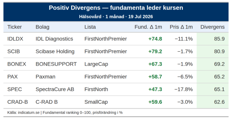 IDL Diagnostics förbättrar fundamenta – varför står kursen stilla